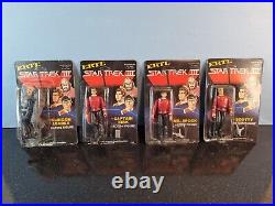 Vintage Star Trek 3 ERTL Complete Set Of 4 Figures & 3 Ships MOC 1984 VGC