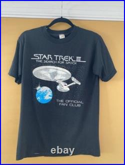 Vintage Star Trek 3 The Search for Spock Fan Club T-shirt Medium Original