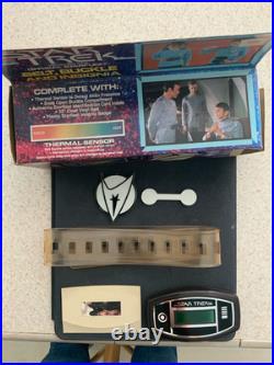 Vintage Star Trek South Bend Starfleet Belt Buckle Insignia Set Original Box