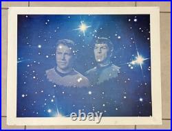 Vintage Star Trek The Original Series Captain Kirk Spock Poster Space 17.5x22.5