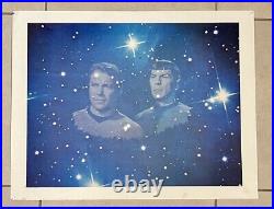 Vintage Star Trek The Original Series Captain Kirk Spock Poster Space 17.5x22.5