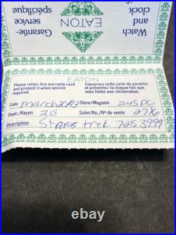 Vintage Timex Star Trek Wrist Watch Never Worn Original Box? NEW Battery