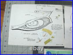 Vtg 1980s concept art Star Trek Next Generation Enterprise specs Greg Jein v14 Vtg 1980s concept art Star Trek Next Generation Enterprise specs Greg Jein v14