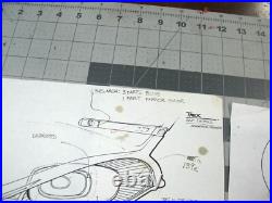 Vtg 1980s concept art Star Trek Next Generation Enterprise specs Greg Jein v14 Vtg 1980s concept art Star Trek Next Generation Enterprise specs Greg Jein v14