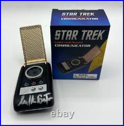 WILLIAM SHATNER Cap Kirk Signed Star Trek Classic Communicator COA & PICTURES