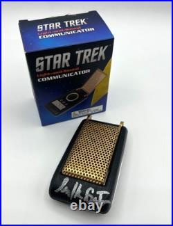 WILLIAM SHATNER Cap Kirk Signed Star Trek Classic Communicator COA & PICTURES