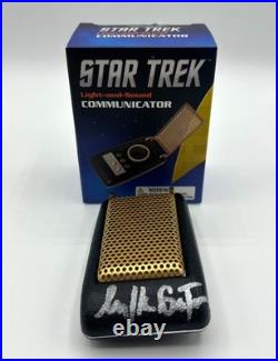 WILLIAM SHATNER Cap Kirk Signed Star Trek Classic Communicator COA & PICTURES