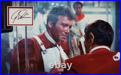 WILLIAM SHATNER Signed 46x29CM Photo Display STAR TREK ORIGINAL Cast COA