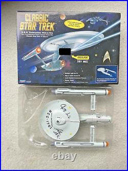 WILLIAM SHATNER signed autographed Star Trek Enterprise large JSA Captain Kirk