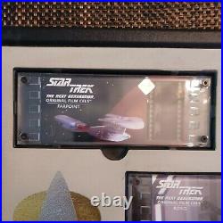 WOW! Star Trek TNG Original Film Cels 5 cell collection set & Display RARE