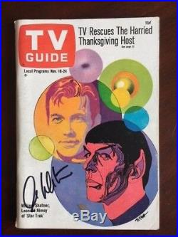 William Shatner, Autographed (JSA), Star Trek TV Guide Set of (3), (No Lables)