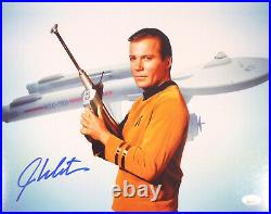 William Shatner Autographed Signed Framed 11x14 Photo Star Trek Jsa 160703