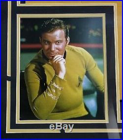 William Shatner Autographed Signed Gold Uniform Framed Star Trek Beckett