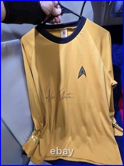 William Shatner Captain Kirk Autographed Star Trek Uniform Shirt