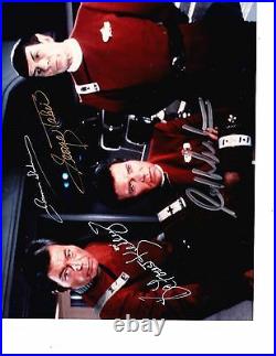 William Shatner, DeForest Kelley, Takei, Doohan (Star Trek 8x10) Autograph Photo