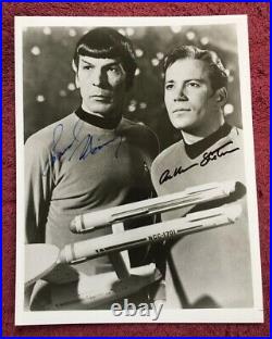 William Shatner Leonard Nimoy Autograph Signed Star Trek Hollywood Posters