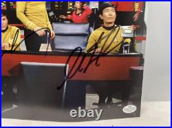 William Shatner Leonard Nimoy Autographed Star Trek 8x10 Capt Kirk & Spock COA