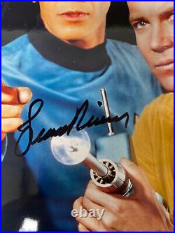 William Shatner Leonard Nimoy Signed 8x10 Star Trek Photo Spock Kirk Genuine COA