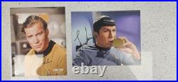 William Shatner Leonard Nimoy Star Trek Signed Photos with COA