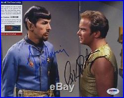 William Shatner & Leonard Nimoy Star Trek Signed Psa/dna Photo Z99446