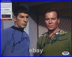 William Shatner & Leonard Nimoy Star Trek Signed Psa/dna Photo Z99458