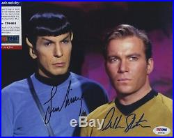 William Shatner & Leonard Nimoy Star Trek Signed Psa/dna Photo Z99461