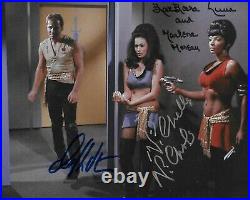 William Shatner/Nichelle Nichols/BarBara Luna Star Trek TOS Original Signed 8X10