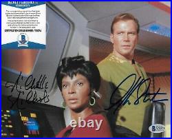 William Shatner/Nichelle Nichols Star Trek TOS Signed 8X10 photo withBeckett COA