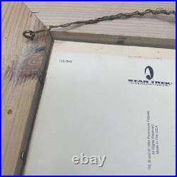William Shatner Patrick Stewart Framed Signed card Star Trek TOS TNG Picard 1994