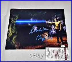 William Shatner SIGNED 11x14 METALLIC PHOTO Autograph JSA COA Star Trek 1