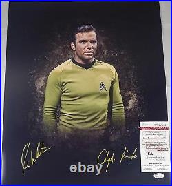 William Shatner SIGNED 16x20 PHOTO Autograph JSA COA Star Trek 1 Captain Kirk