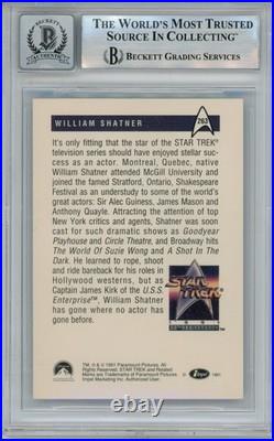 William Shatner Signed'91 Impel Star Trek 25th Anni 263 10auto Card BAS 57135 William Shatner Signed'91 Impel Star Trek 25th Anni 263 10auto Card BAS 57135