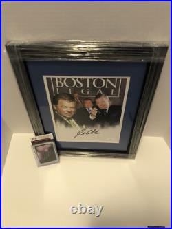 William Shatner Signed Boston Legal Framed 8x10 & Signed Star Trek Card JSA COA William Shatner Signed Boston Legal Framed 8x10 & Signed Star Trek Card JSA COA