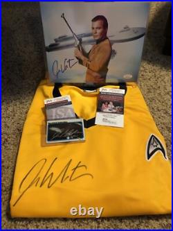William Shatner Signed Jersey, Card, And 8x10 All 3 JSA COA Star Trek