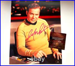 William Shatner Signed (STAR TREK KIRK) 8x10 Authentic Original Autograph withCOA William Shatner Signed (STAR TREK KIRK) 8x10 Authentic Original Autograph withCOA