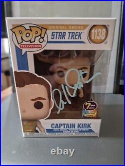 William Shatner Signed Star Trek Captain Kirk 1138 Funko Pop JSA COA (7BAP)