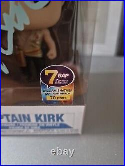 William Shatner Signed Star Trek Captain Kirk 1138 Funko Pop JSA COA (7BAP)