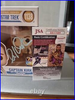 William Shatner Signed Star Trek Captain Kirk 1138 Funko Pop JSA COA (7BAP)