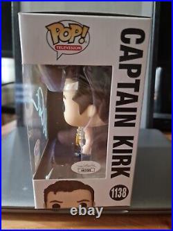 William Shatner Signed Star Trek Captain Kirk 1138 Funko Pop JSA COA (7BAP)