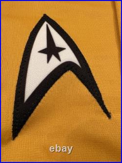 William Shatner Signed Star Trek Captain Kirk Uniform Shirt Beckett BAS Witness