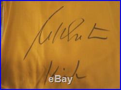 William Shatner Signed Star Trek Shirt, Inscribed Kirk. Beckett Witness. Coa