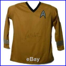 William Shatner Signed Star Trek Yellow Uniform XL Shirt JSA WP482664
