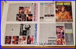 William Shatner Signed TWICE Poster & Pin-up Star Trek RARE