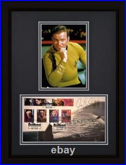 William Shatner Star Trek Captain Kirk Hand Signed Framed First Day Cover, & COA