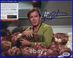 William Shatner Star Trek Signed Autographed Color 8x10 Photo Psa Dna Aa33695