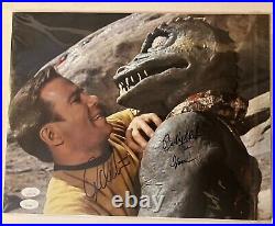 William Shatner and Bobby Clark (the Gorn) signed Star Trek 11x14 Photo (JSA)