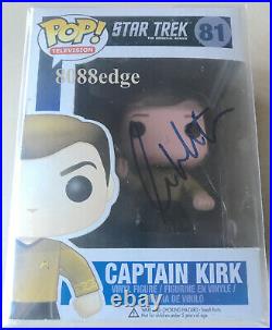 William Shatner/kirk Signed Pop Vinyl Figure Auto Star Trek #81 Autograph Bas