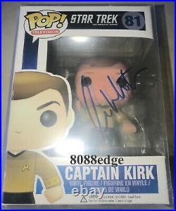 William Shatner/kirk Signed Pop Vinyl Figure Auto Star Trek #81 Autograph Bas
