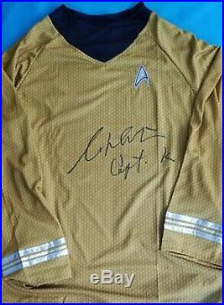 William Shatner signed Star Trek captain shirt Captain Kirk JSA coa