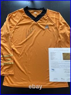 William Shatner signed uniform shirt exact proof JSA COA auto Star Trek
